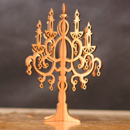 Laser Cut Tree Candle Stand Decor