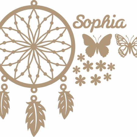 Personalised Butterfly Dreamcatcher