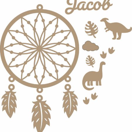 Personalised Dinosaur Dreamcatcher.
