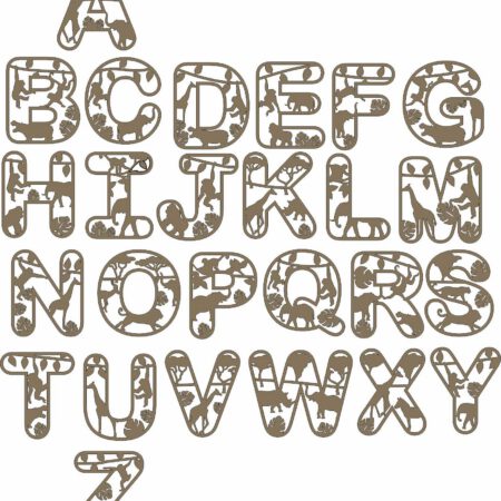 Wildlife Themed Layered Letters