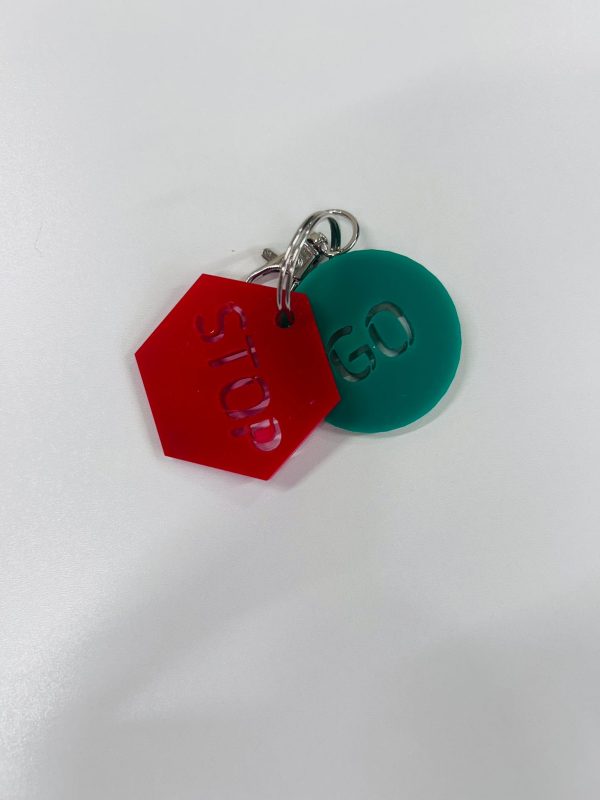 Emotion Emoji Keyrings Stop/Go