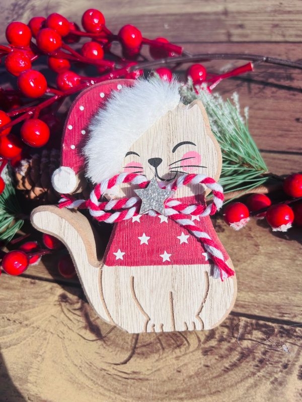 Cat with fluffy hat