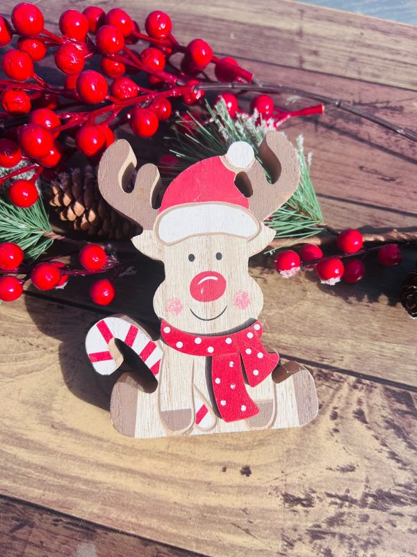 Cute Candy Cane Reindeer