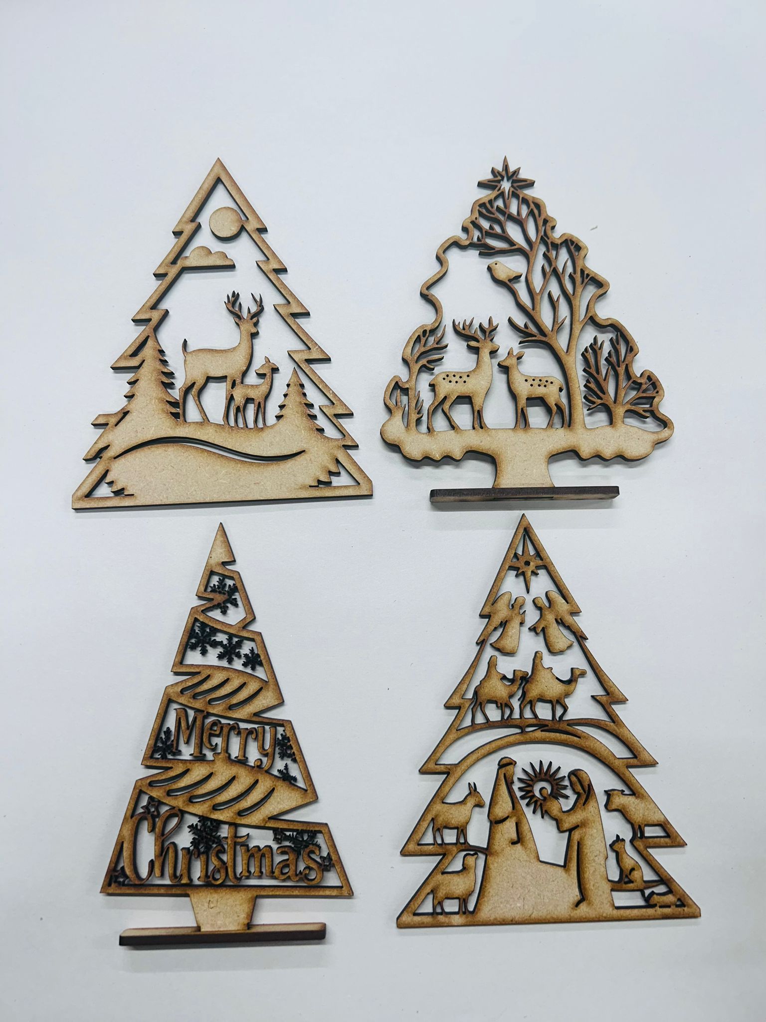 Christmas Silhouette Trees choice of 4