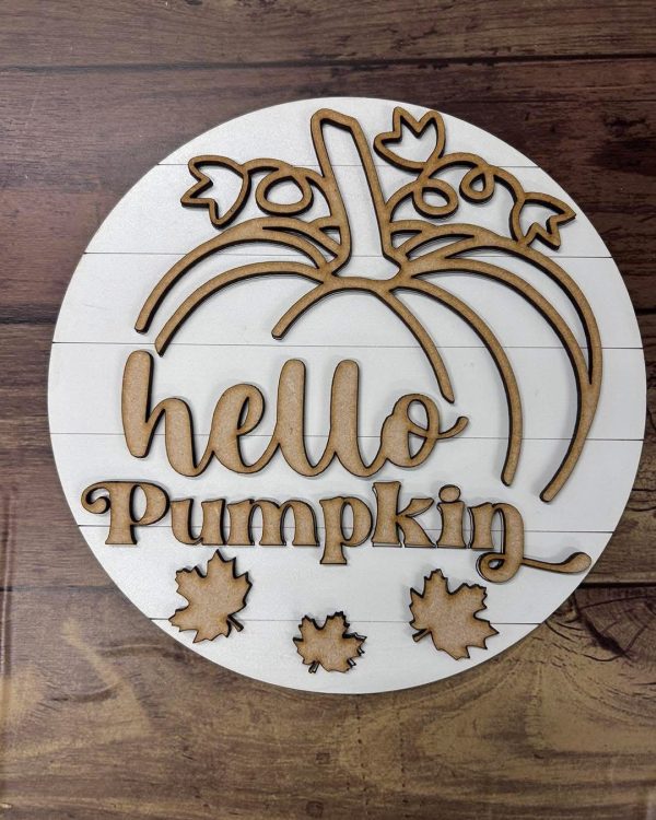 Hello Pumpkin Door Sign