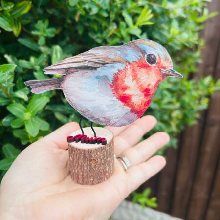 Cute Robin on Log
