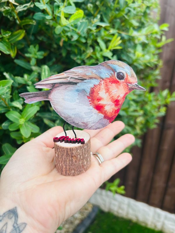 Cute Robin on Log
