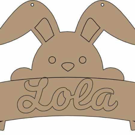 Personalised Bunny Hanger