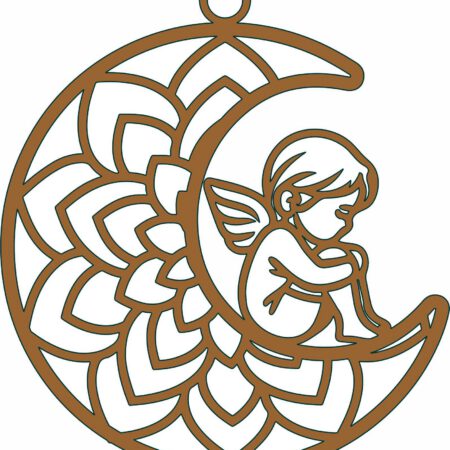 Fairy on Moon Suncatcher