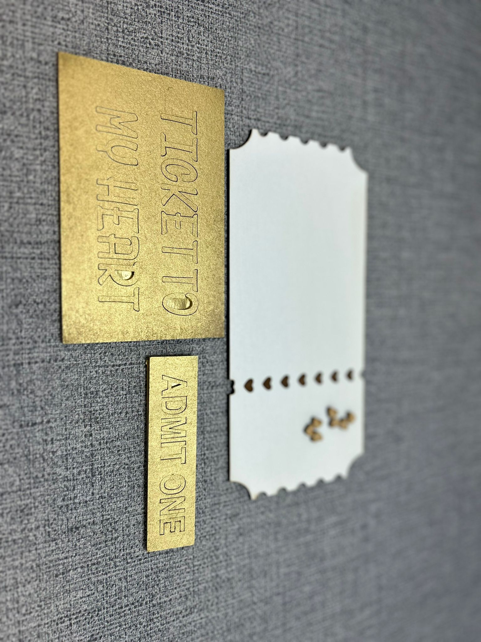 Large Wooden Ticket - Image 2