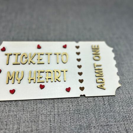 Large Wooden Ticket