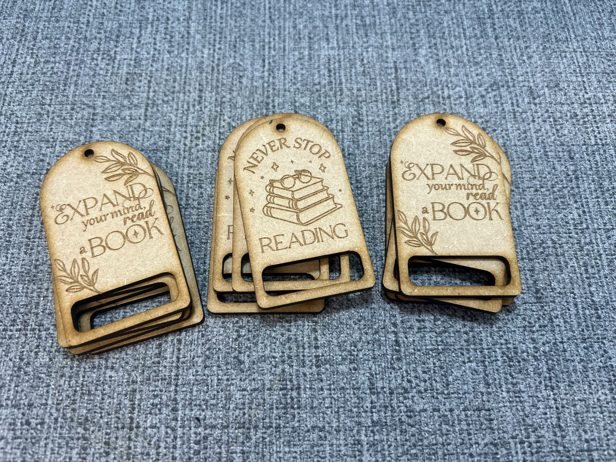 Bookmark with space for cord