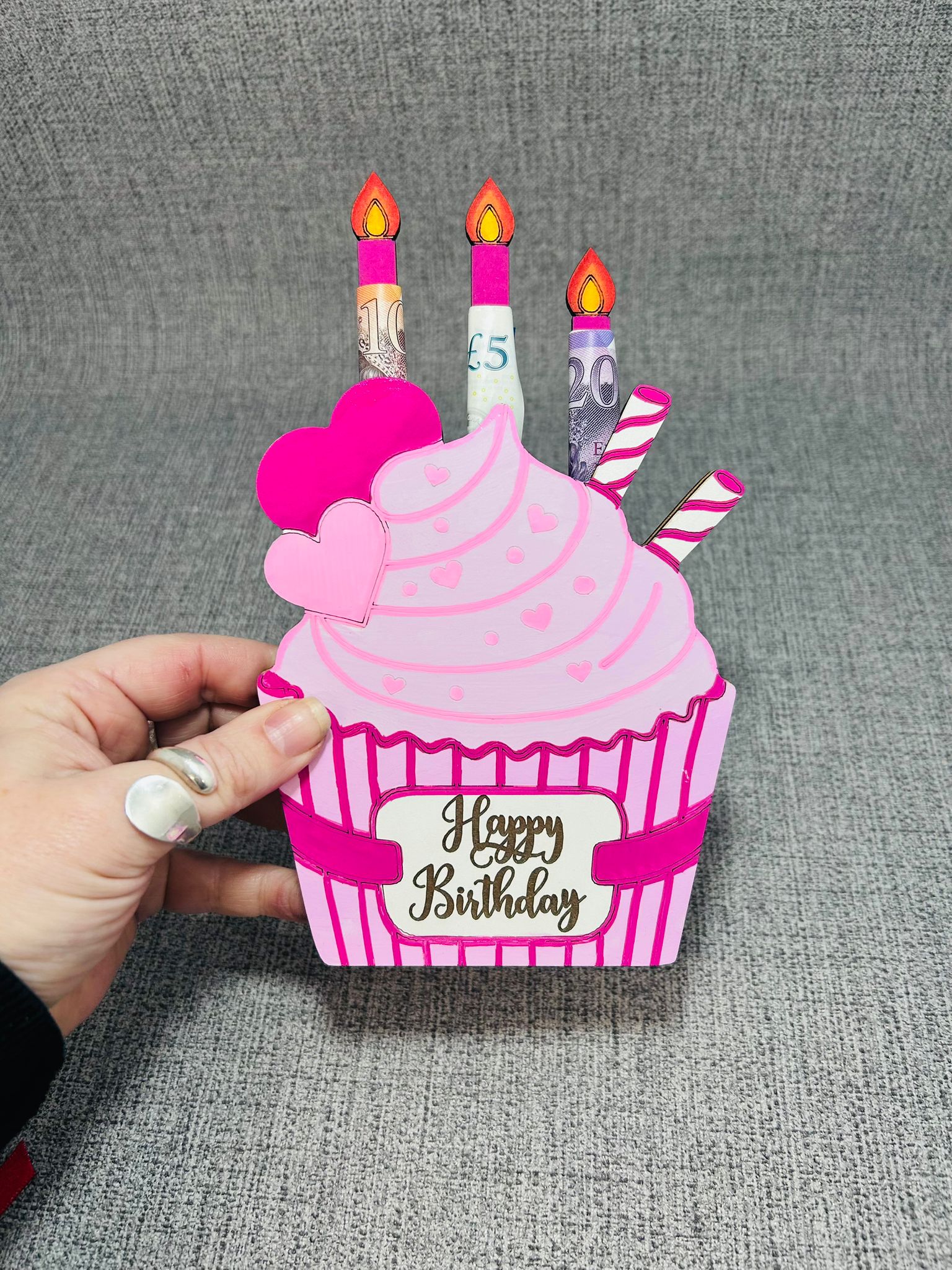 Cupcake Birthday Money Holder - Image 2