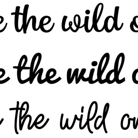 Where the wild ones live wording