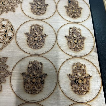 Oak Hama Hand Coaster