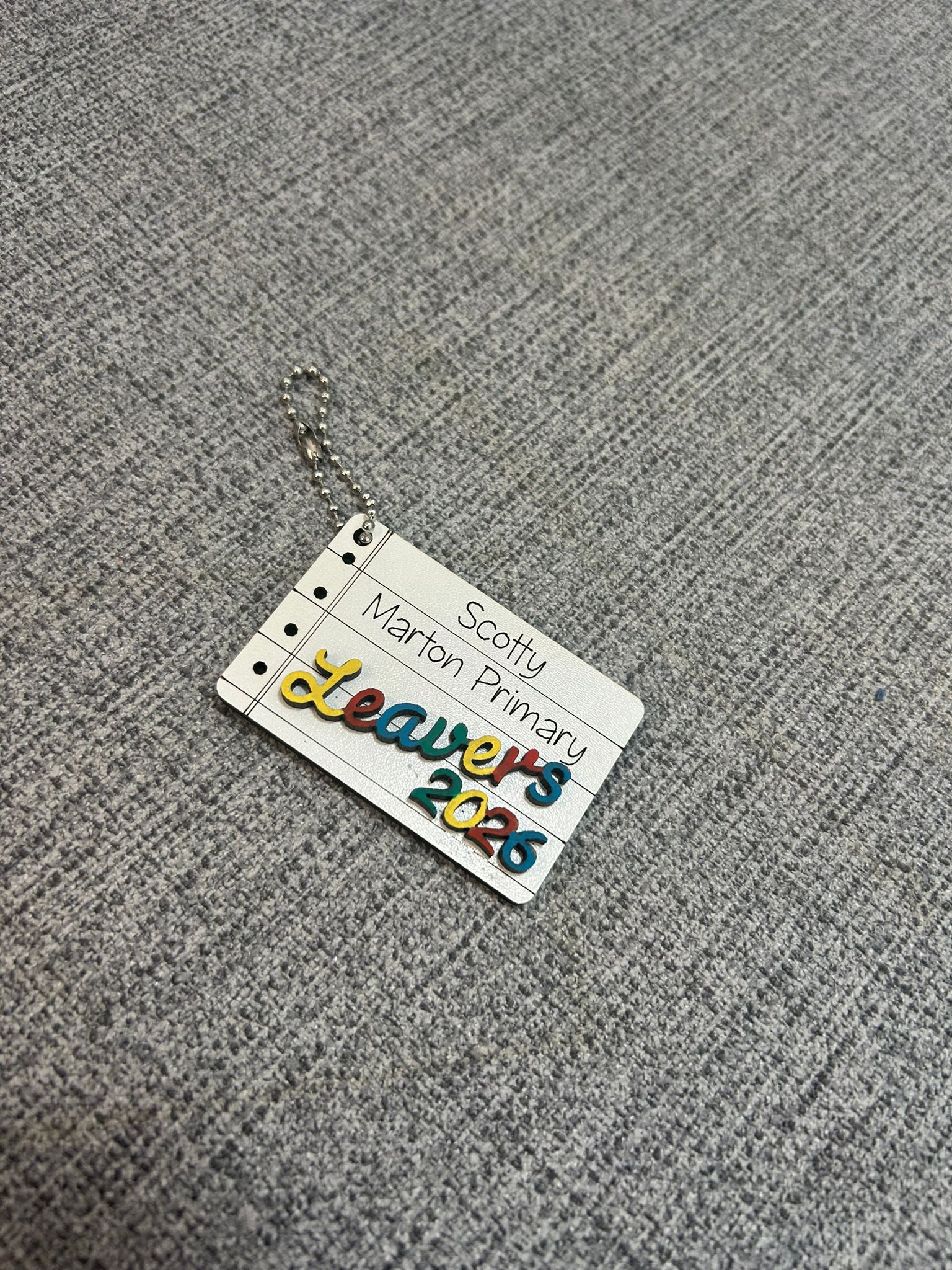 Leavers Layered Keyring - Image 2