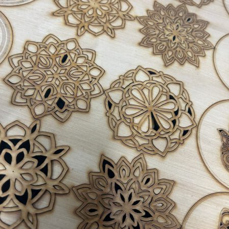 Oak Mandala Coasters