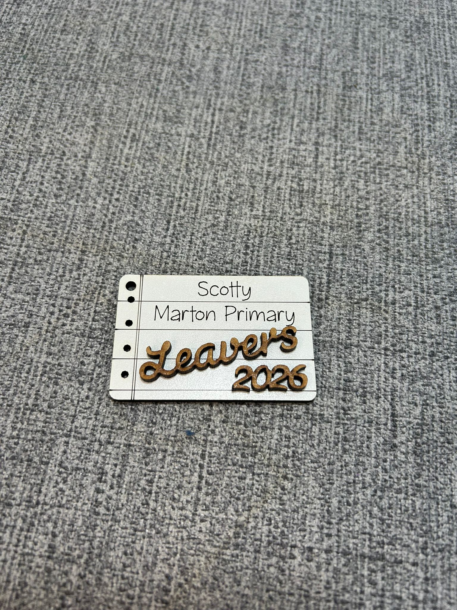 Leavers Layered Keyring