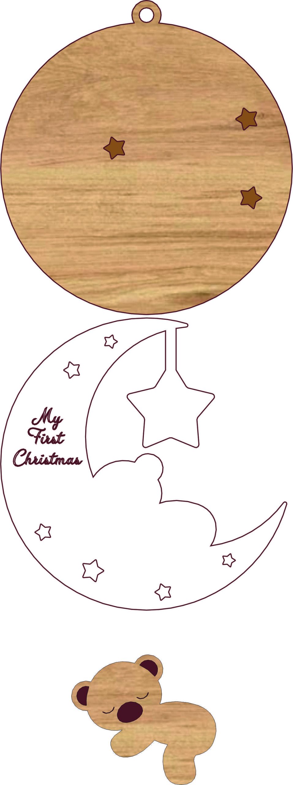 Teddy on Moon Hanger