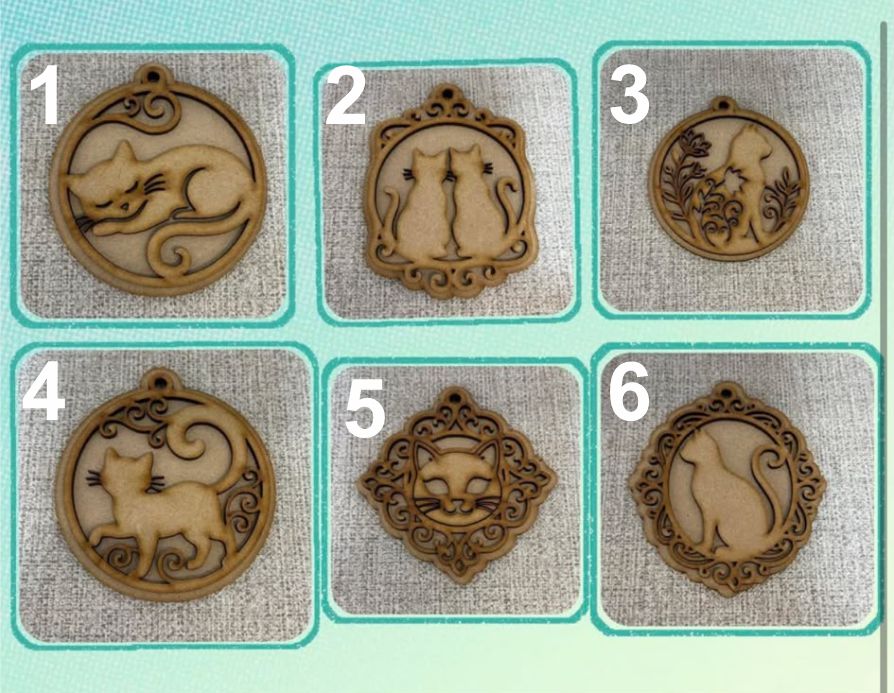 Layered Cat Baubles