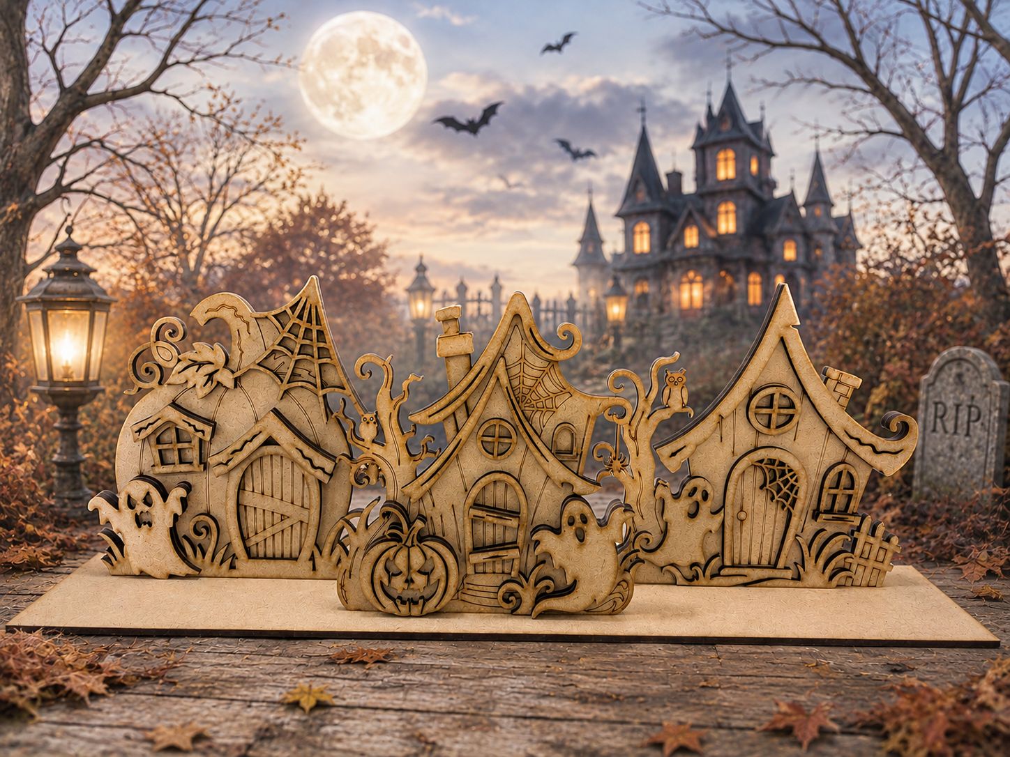Halloween House scene