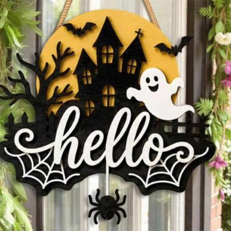 Hello Halloween Sign