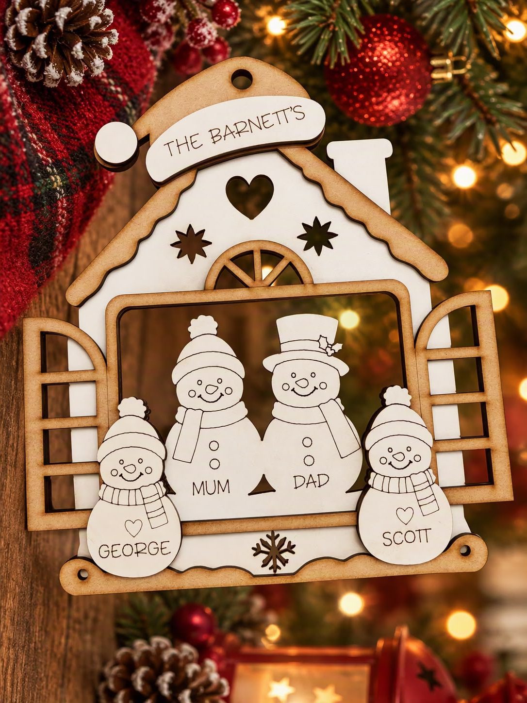 Personalised Snowman Family
